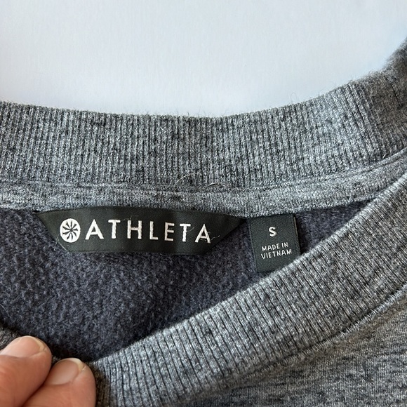 Athleta Heathered Gray Sweatshirt - Picture 6 of 9